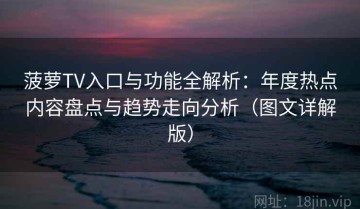 菠萝TV入口与功能全解析：年度热点内容盘点与趋势走向分析（图文详解版）