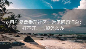 老用户复盘番茄社区：常见问题汇总：打不开、卡顿怎么办