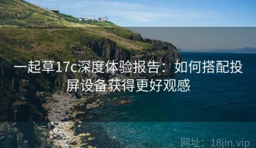 一起草17c深度体验报告：如何搭配投屏设备获得更好观感