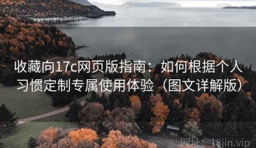 收藏向17c网页版指南：如何根据个人习惯定制专属使用体验（图文详解版）