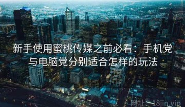 新手使用蜜桃传媒之前必看：手机党与电脑党分别适合怎样的玩法