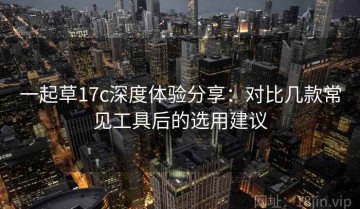 一起草17c深度体验分享：对比几款常见工具后的选用建议