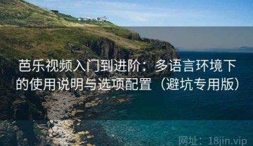 芭乐视频入门到进阶：多语言环境下的使用说明与选项配置（避坑专用版）