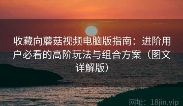 收藏向蘑菇视频电脑版指南：进阶用户必看的高阶玩法与组合方案（图文详解版）