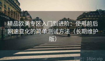 精品欧美专区入门到进阶：使用前后网速变化的简单测试方法（长期维护版）