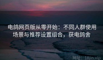 电鸽网页版从零开始：不同人群使用场景与推荐设置组合，获电鸽舍