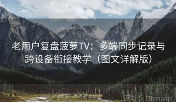 老用户复盘菠萝TV：多端同步记录与跨设备衔接教学（图文详解版）
