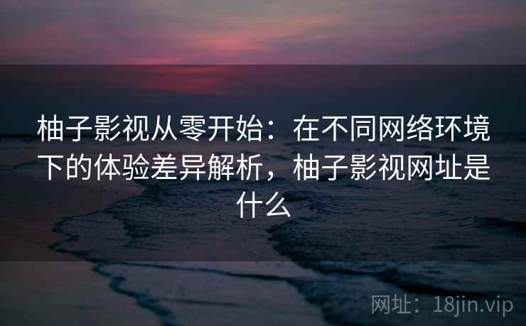 柚子影视从零开始:在不同网络环境下的体验差异解析,柚子影视网址是什么 柚子影视从零开始:在不同网络环境下的体验差异解析,柚子影视网址是什么