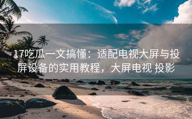 17吃瓜一文搞懂：适配电视大屏与投屏设备的实用教程，大屏电视 投影